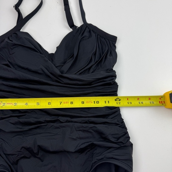 Jantzen Women's Black One Piece Bathing Suit Swimsuit - Picture 10 of 12